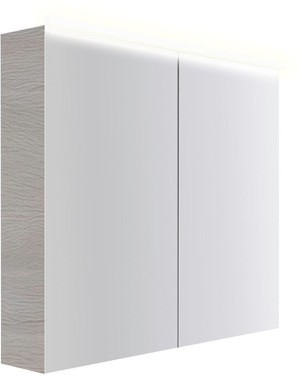 Spiegelkast COFFEE 2 deuren 900MM 4250K eik Decor Zilver