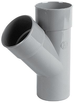 PVC REDUCT.T 45° KW NICOLL 80-40MM GRIJS