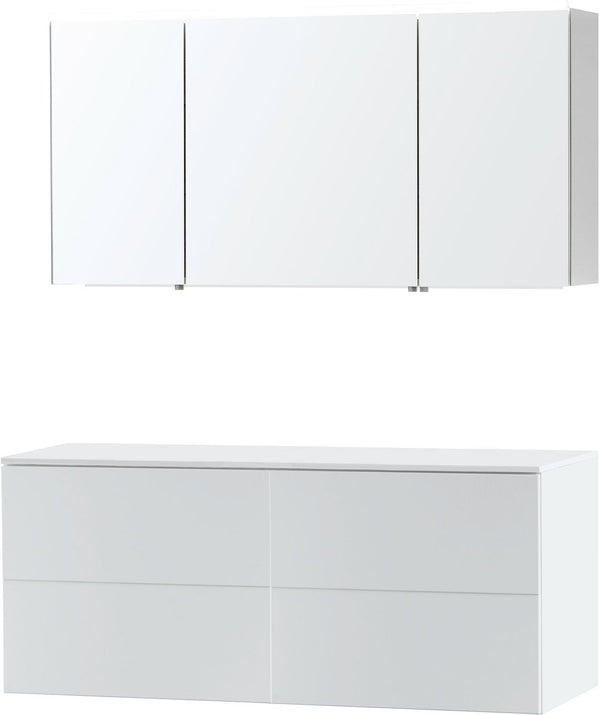 Meubel puro duo wit 140 Solid opbouw spiegelkast