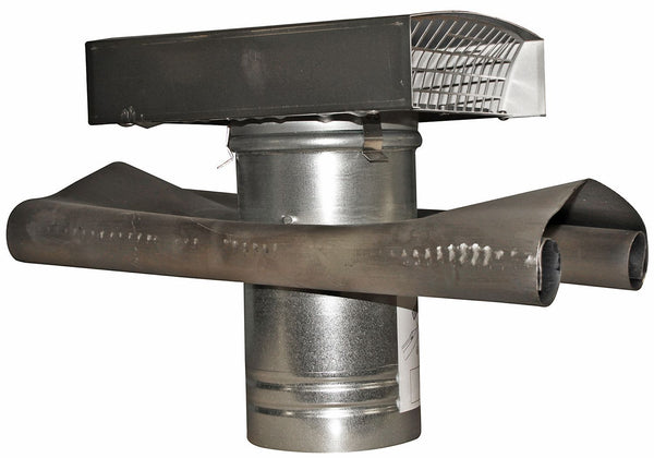 Verluchtingskap alu+slab voor ventilatie 200MM