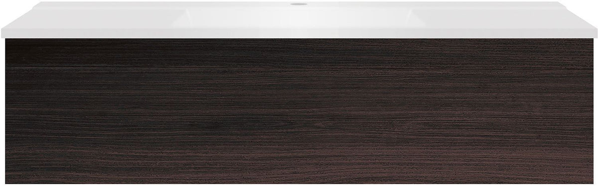 Onderbouw COFFEE 1 lade 120 eik Decor mokka+wastafel mat wit