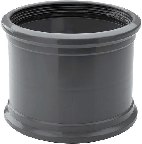 PVC rioolmof 125mm FF grijs, riool koppeling Eupen — SKU DESCO-137986