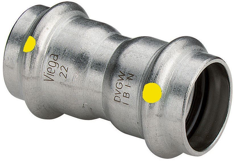 Mof 28MM sanpress inox gas Viega
