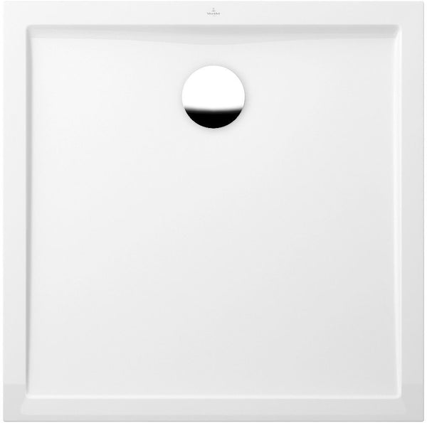 TUB QUARYL FUTURION PLAT V&B 90-90-2,5CM BLANC