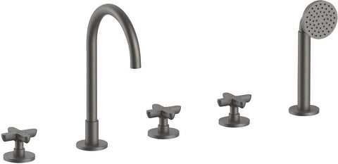 5 Gats mengkraan voor badrand icona classic fantini mat gun metal pvd