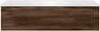 SOUS MEUBLE COFFEE 1 TIROIR 120 NOYER DECOR VELOURS+LAVABO BLANC