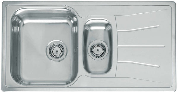 EVIER ENCASTRER DIPLOMAT ECO REGINOX 1,5 BAC+EGOUTTOIR 95X50 INOX