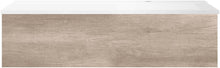ONDERBOUW COFFEE 1 LADE 120 EIKEN DECOR FLANEL+WASTAFEL RECHTS WIT