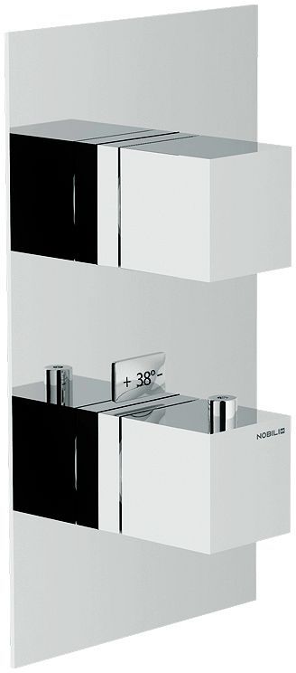 Afwerkset thermostaat+omstel mia nobili chroom