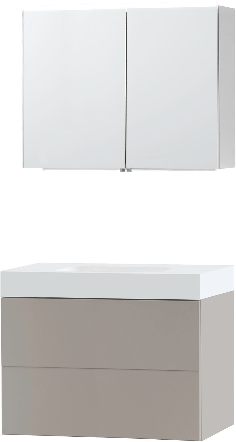 MEUBEL PURO SOLO GRIJS 90 SOLID PURO SPIEGELKAST