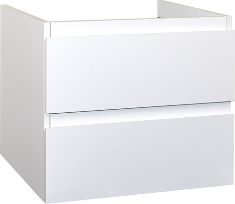 Creavit Sally badkameronderkast 56 cm wit hoogglans - wandmontage, soft-close lades van houtmateriaal, 45,5 cm diep, wastafelonderkasten — SKU MB-15787-19314, EAN 5404024103177