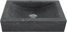 Handenwasser Mano met ophanging+krepine L40-D26-H10 blauwe Steen zonder kraangat