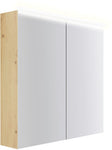 ARMOIRE TOILETTE COFFEE 2 PORTES 800MM 4250K TECTONA CHENE DECOR URBAN