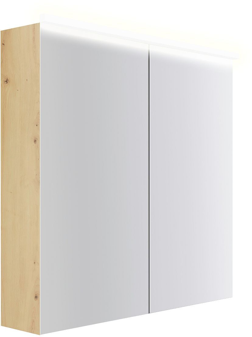Spiegelkast COFFEE 2 deuren 800MM 4250K eik Decor urban