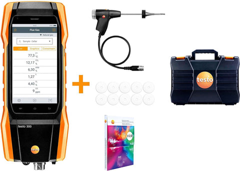 Kofferset meetapparaat rookgas testo 300 Longlife