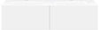 SOUS MEUBLE COFFEE 2 TIROIRS 120 DUO BLANC MAT + DOUBLE LAVABO PORCELAINE BLANC