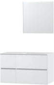 MEUBLE MOLTO POUDRE BLANC 105 DROITE SOLID MIROIR