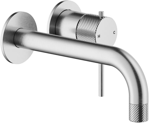 Afwerkset 1 greep menkgraan lavabo respiro nobili 200MM inox