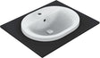 Inbouw lavabo connect Ideal Standard 550X430MM +kraangat/overloop wit