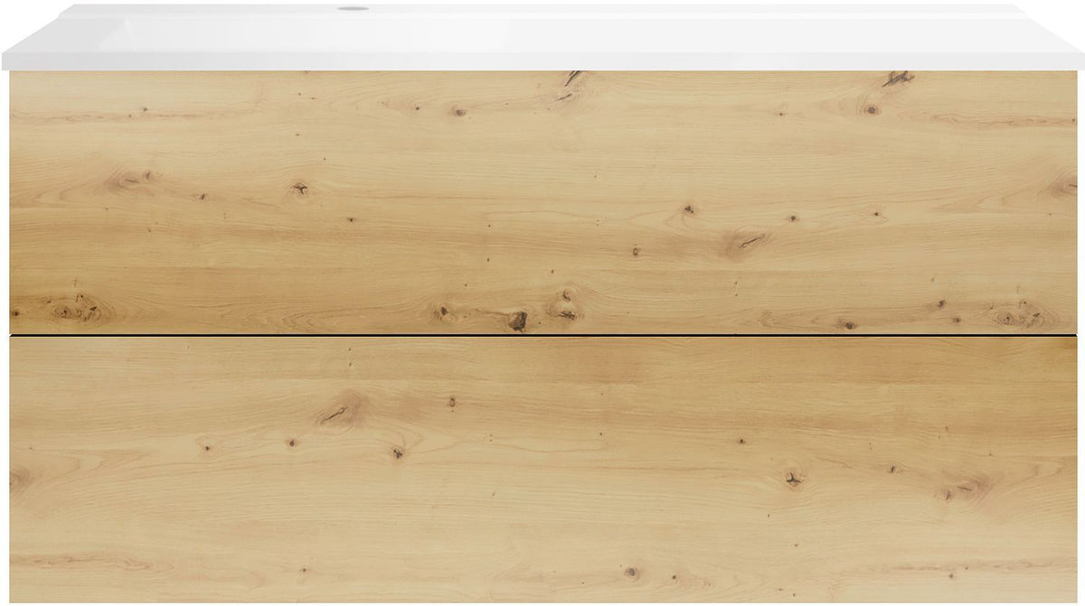 ONDERBOUW COFFEE 2 LADES 120 EIKEN DECOR URBAN+WASTAFEL LINKS WIT