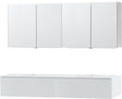 MEUBLE PURO DUO BLANC 180 1 TIROIR MARBRE SYNTHETIQUE ARMOIRE TOILLETTE