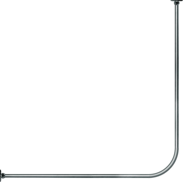 GORDIJNHOUDER L-VORM 170-70CM +BEVESTIGING