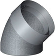 Geisoleerde bocht+koppeling d-ventilatie 150-180MM 45° epp