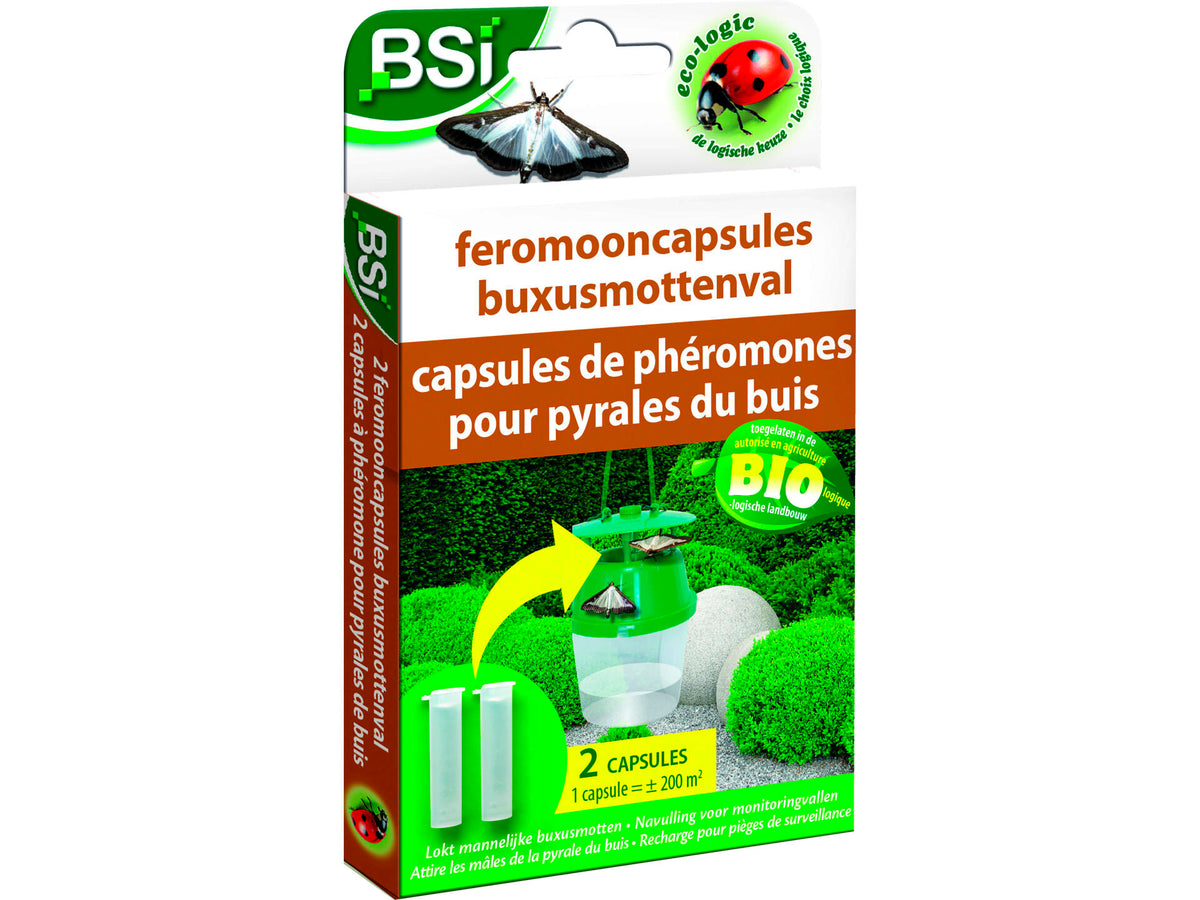 BSI feromooncapsule voor navulling buxusmottenval 2 stuks