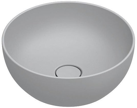 Opbouwlavabo Green catalano cataglaze+ diameter 40 H15 zonder overloop cemento satinato