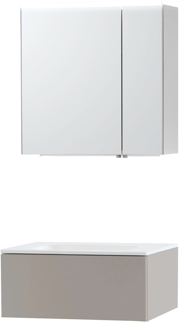 MEUBEL PURO SOLO GRIJS 70 1 LADE SOLID MOLTO SPIEGELKAST