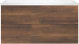 Onderbouw COFFEE 2 lades 120 eik roest + wastafel 2 kraangaten kunstmarmer wit