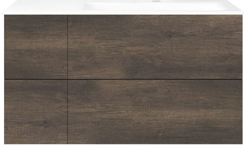 ONDERBOUW COFFEE 4 LADES 110 KASTANJE DECOR TRUFFEL +WASTAFEL RECHTS PORSELEIN WIT