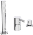 3TROU MELANGEUR BORD DU BAIN POUR REMPLISAGE PAR TROP-PLEIN JOY IS CHROME