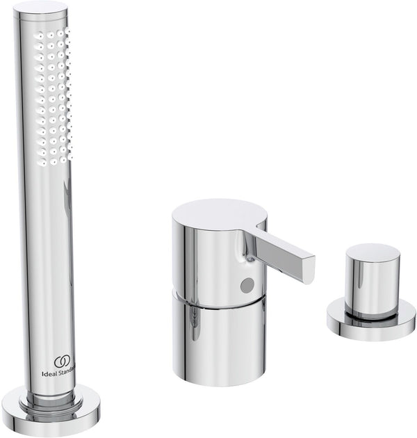 3TROU MELANGEUR BORD DU BAIN POUR REMPLISAGE PAR TROP-PLEIN JOY IS CHROME
