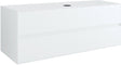 Onderbouw 2LADES+TABLET voor opbouwlavabo centraal tenso 140CM zonder kraangat wit