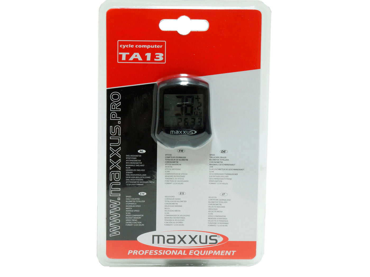 Maxxus fietscomputer 13 functies