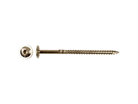 Pfs+screw flenskophoutschroeven T-drive P17-freesribben 8x100 mm inox 50 stuks