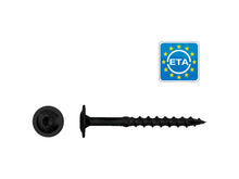 Pfs+screw vis à bois à embase T30 6x50 mm noir 6 pièces