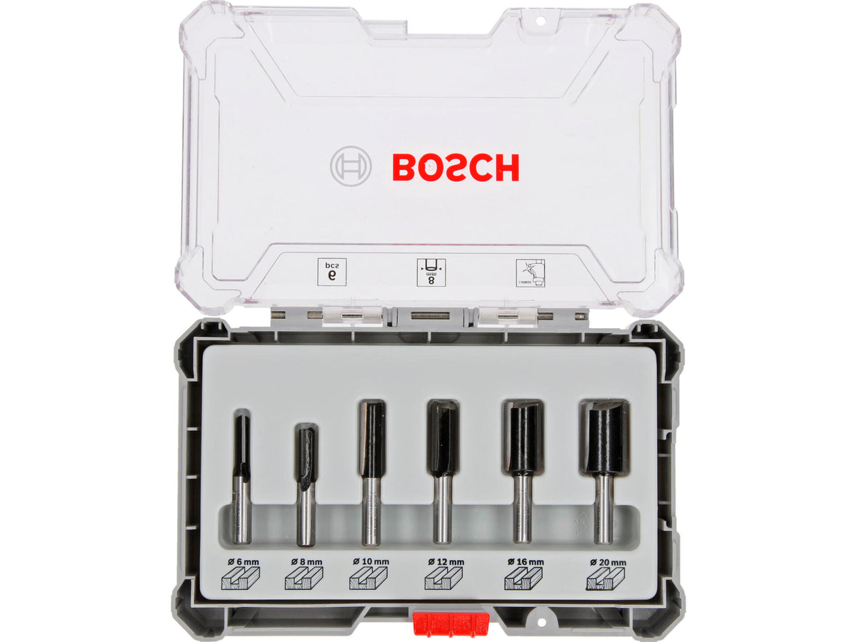 Bosch Professional frezenset recht 8mm 6-delig