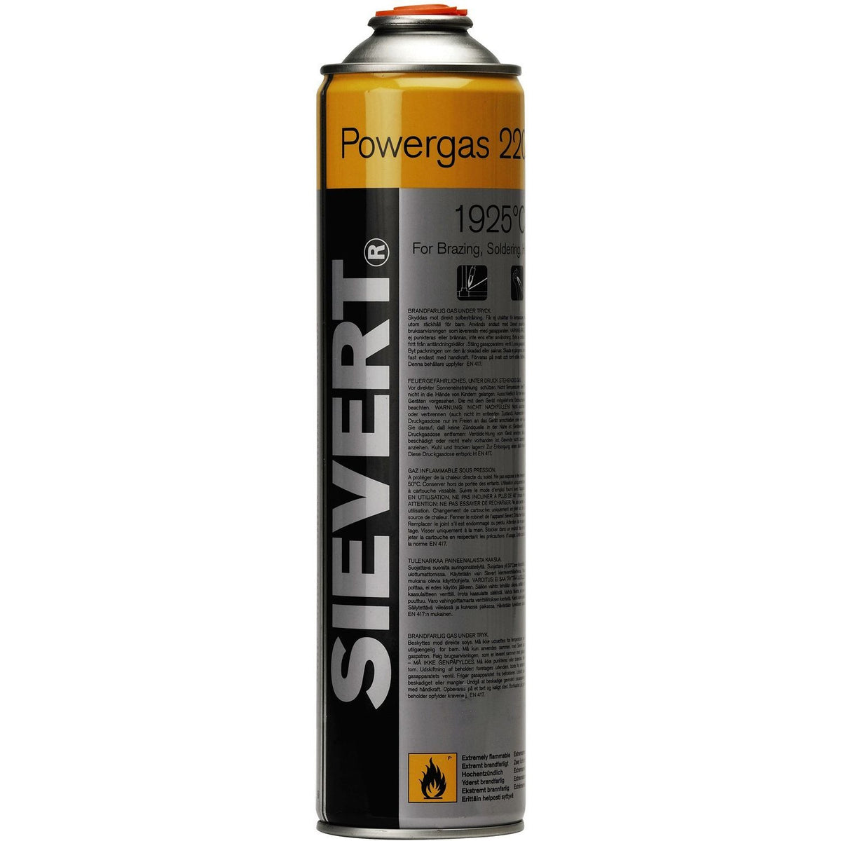 Gaspatroon Sievert 65% butaan/35% propaan, 336 g, 600 ml — SKU DESCO-141384