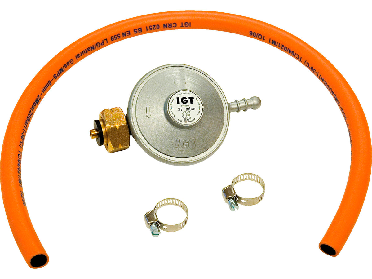 Barbecook gasregulator met slang 37mbar