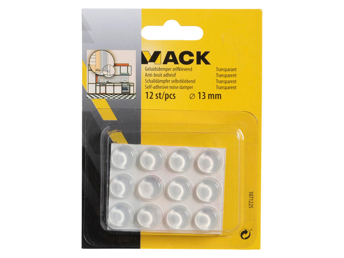Mack geluidsdemper zelfklevend 13mm 12 stuks