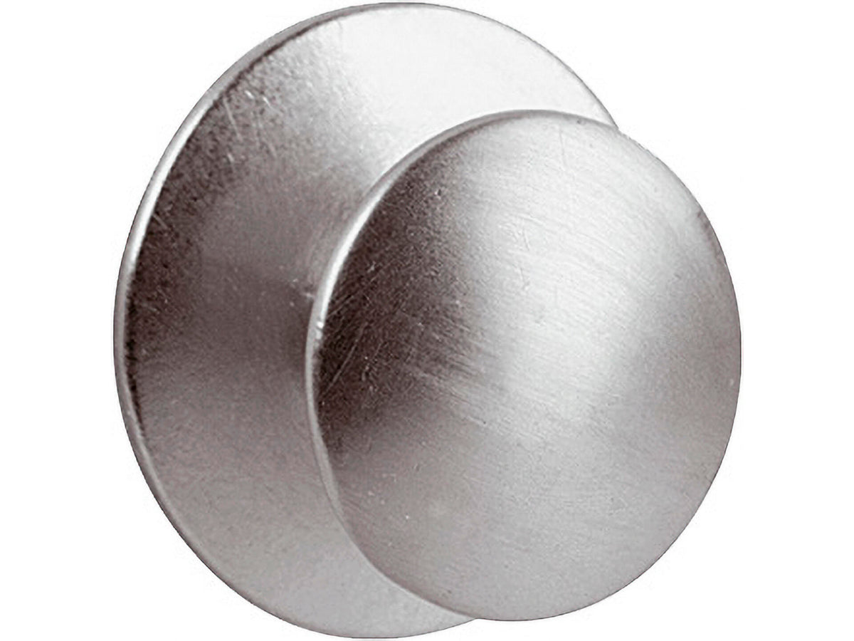 Meubelknop 25mm zamak vernikkeld/gesatineerd