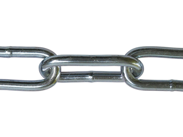 chaîne forgée maillon long 3mm zingué par mètre courant