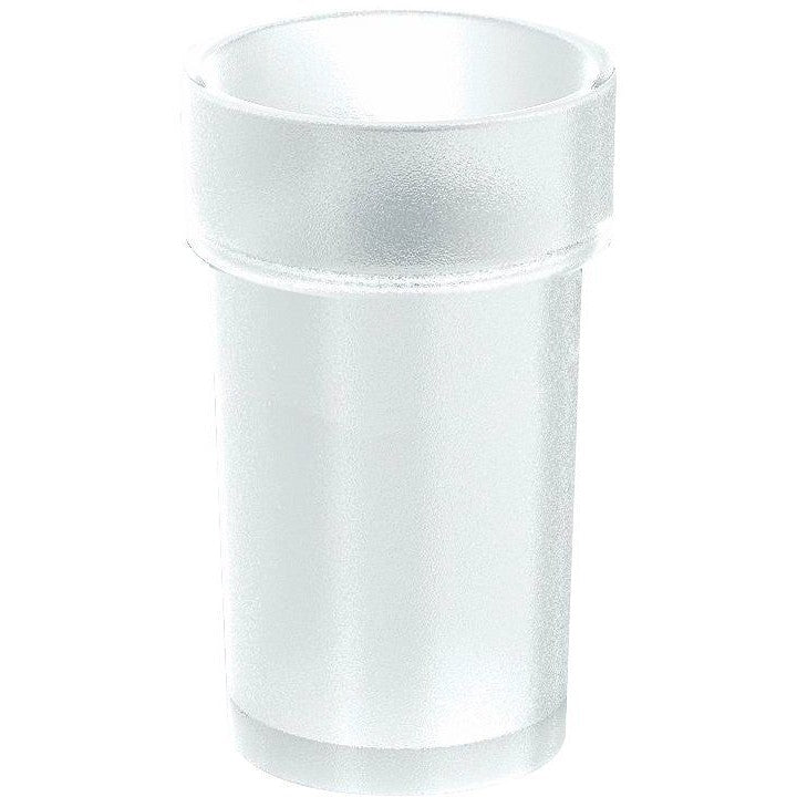 Reserveglas hold s(oft), mat glas voor wc-borstelhouder — SKU DESCO-177558