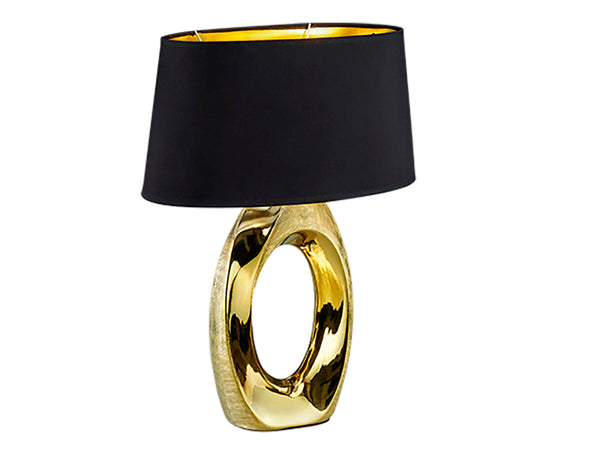 Reality Taba lampe de table E27 max. 60W noir/or