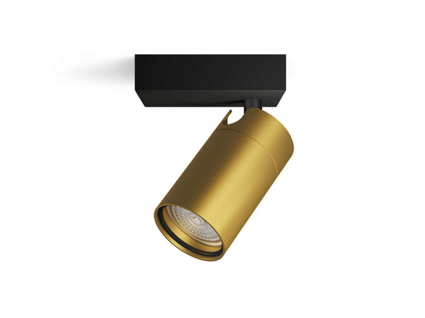 Philips Idris LED wandspot 5W zwart/goud