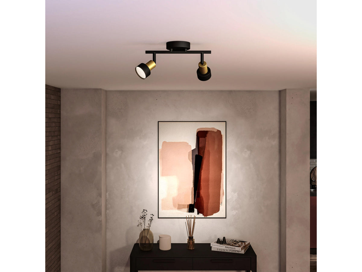 Philips Conduit LED balkspot GU10 2x35 W zwart/goud