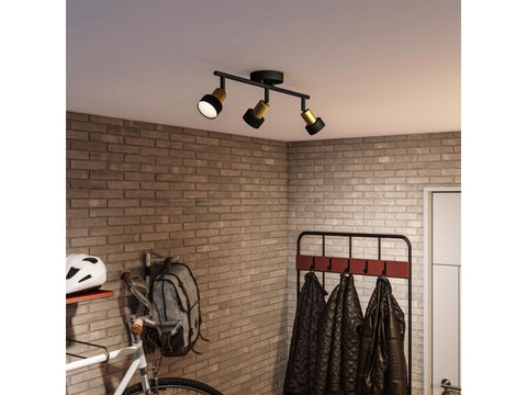 Philips Conduit LED balkspot 3x35 W zwart/goud