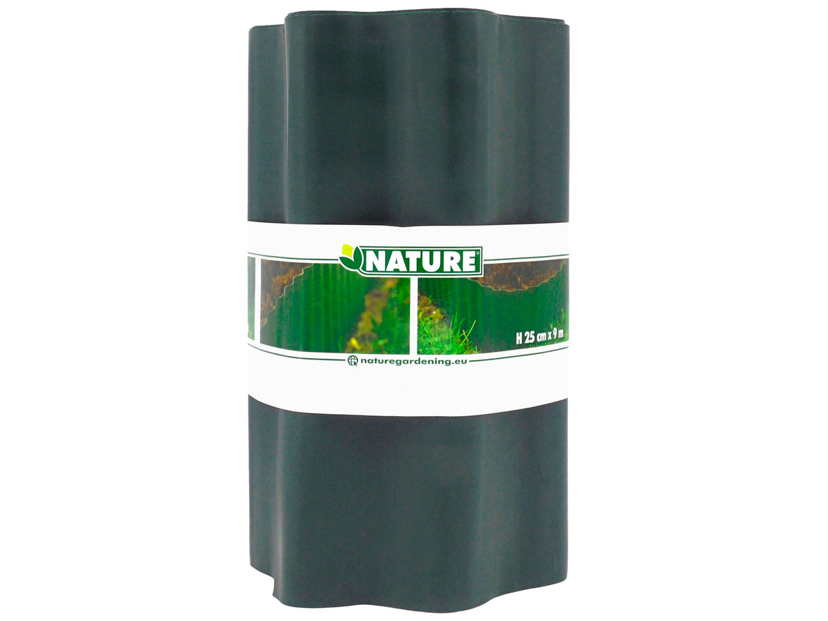 Nature grasrand 25cm 9m groen